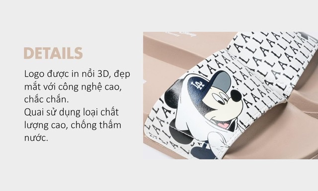[4.4 - 6.4 Hoàn Tiền 15%] [HCM]Dép Mickey NờY nam nữ trend hot[TẶNG HỘP]