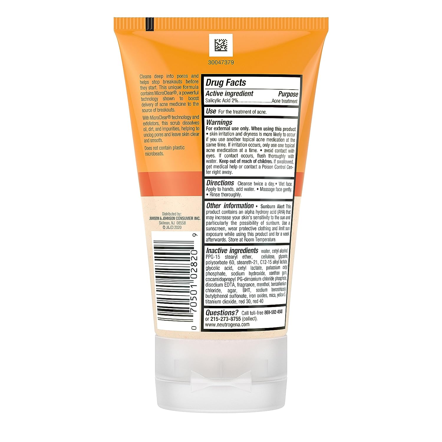 Sữa rửa mặt cho da mụn có hạt Neutrogena Dail Scrub 124ml