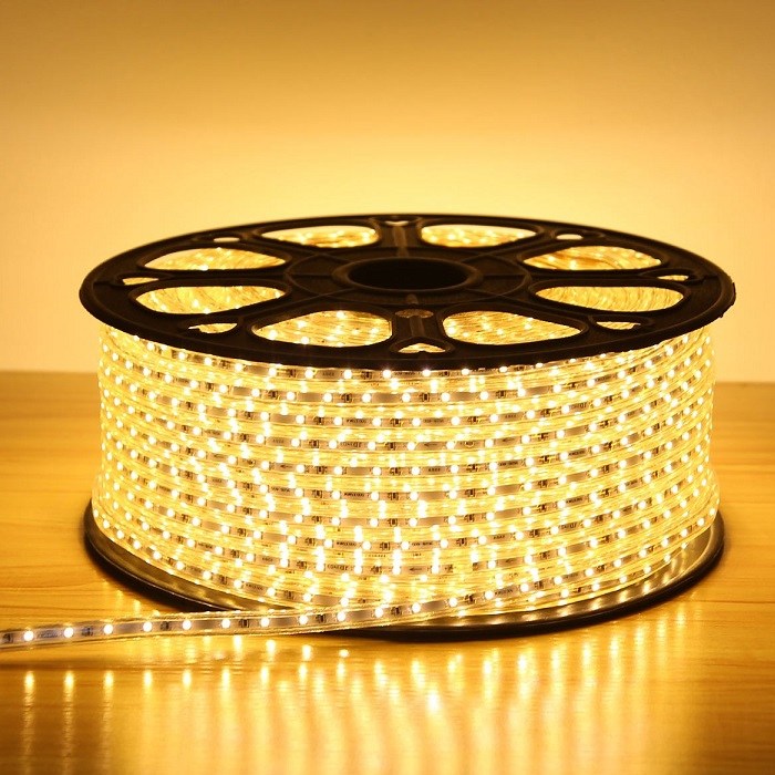 COMBO 10 MÉT ĐÈN LED DÂY 2 ĐƯỜNG BÓNG 2835 220V - TẶNG 1 NGUỒN LED TÔT