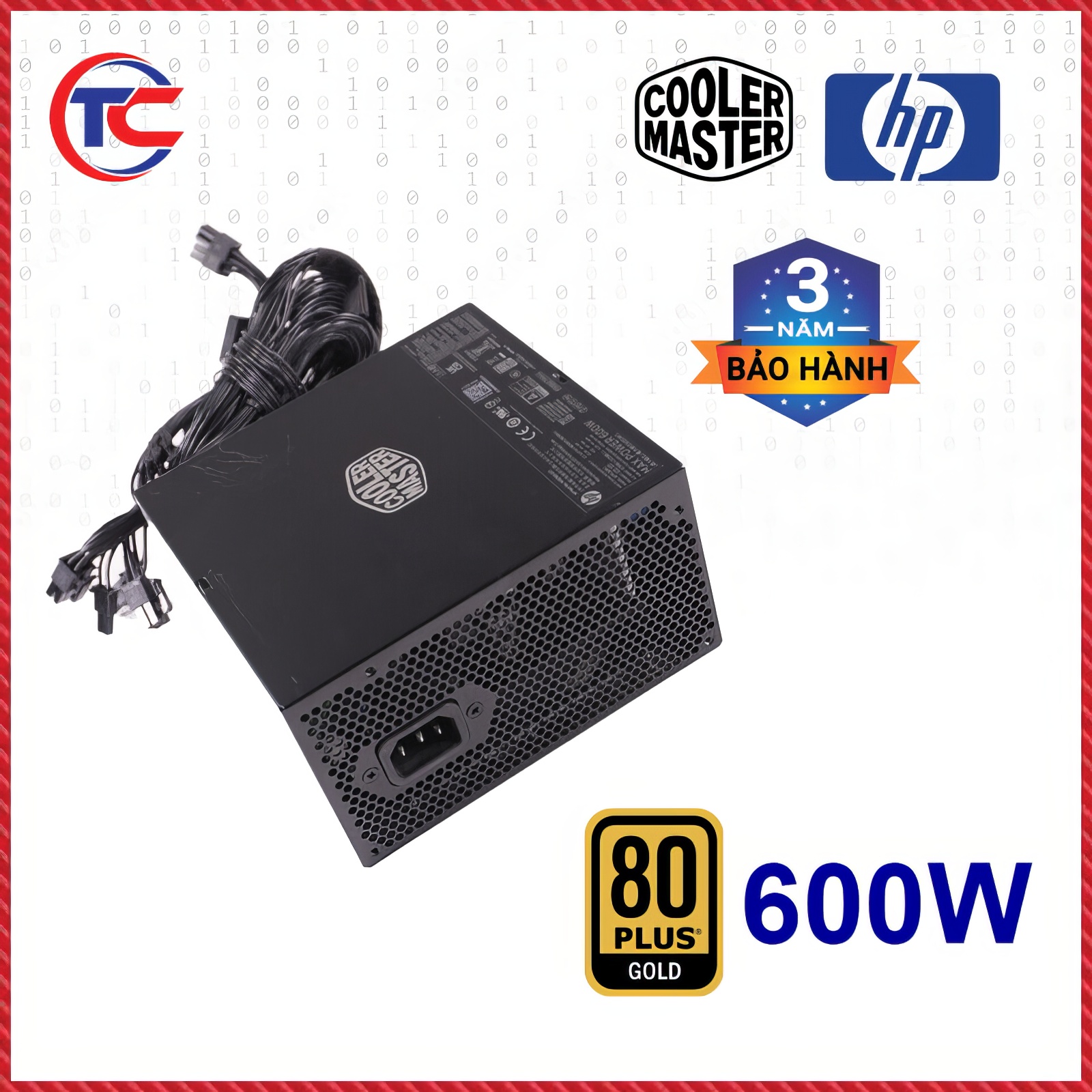 NGUỒN 600W 80 PLUS GOLD COOLERMASTER M19769011 HPATXPOWER SUPPLY