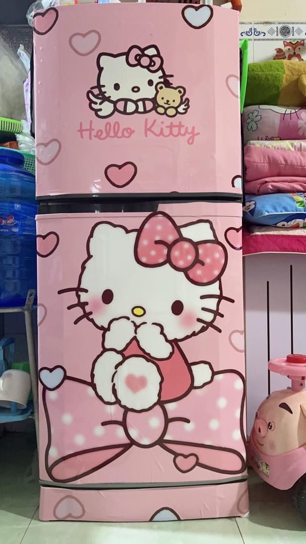 DECAL DÁN TỦ LẠNH KHỔ (60x120) cm - Chủ đề CUTE ĐÁNG IU - THUTHAODECOR