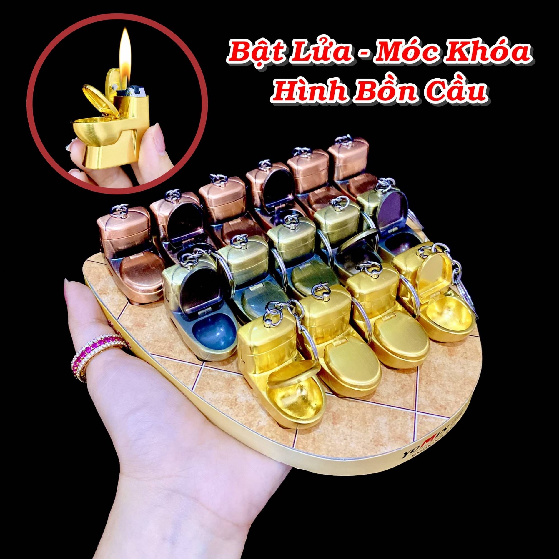 Unique Lighter in the Shape of a Mini Toilet - Uses Gas