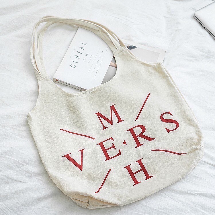 [HCM]TÚI TOTE VẢI CANVAS PHONG CÁCH HÀN - V-E-R-S