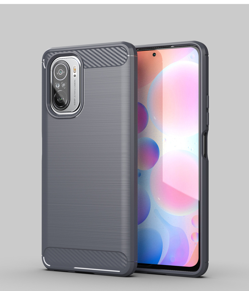 Ốp lưng Xiaomi Redmi K40 / Redmi K40 Pro / Poco F3- Ốp lưng chống sốc phay xước vân cacbon, chống mồ hôi, chống xước