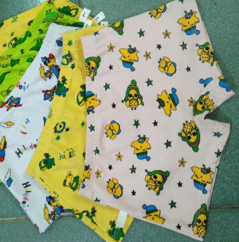 [HCM]Quần chip đùi bé trai - coton lụa - set 10 cái - quần lót con trai