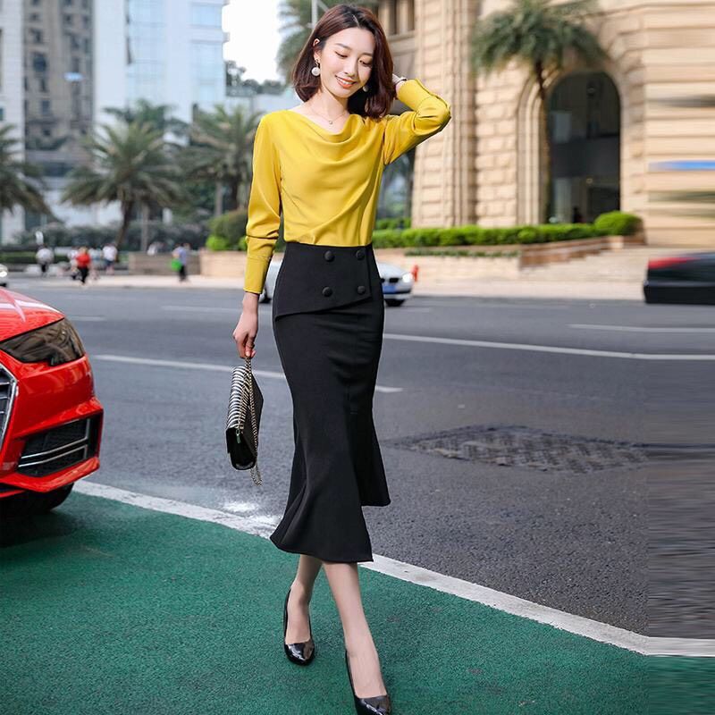 ÁO SƠ MI CÔNG SỞ NỮ CỔ ĐỖ CAO CẤP SANG TRỌNG