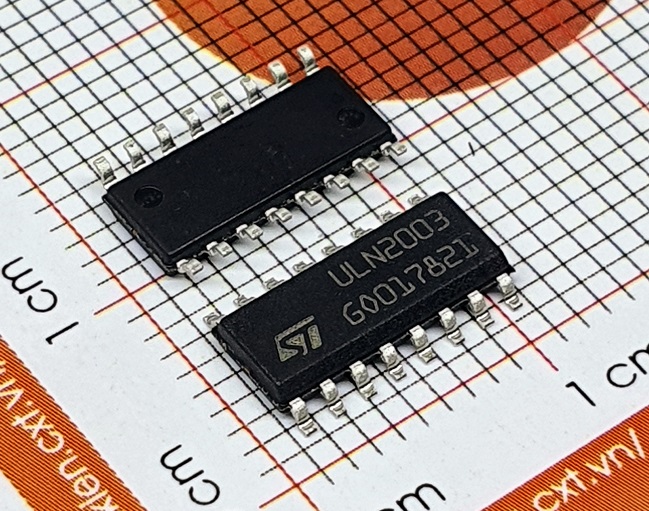 Uln2003d1013tr uln2003 ic transistor darlington 7npn sop-16