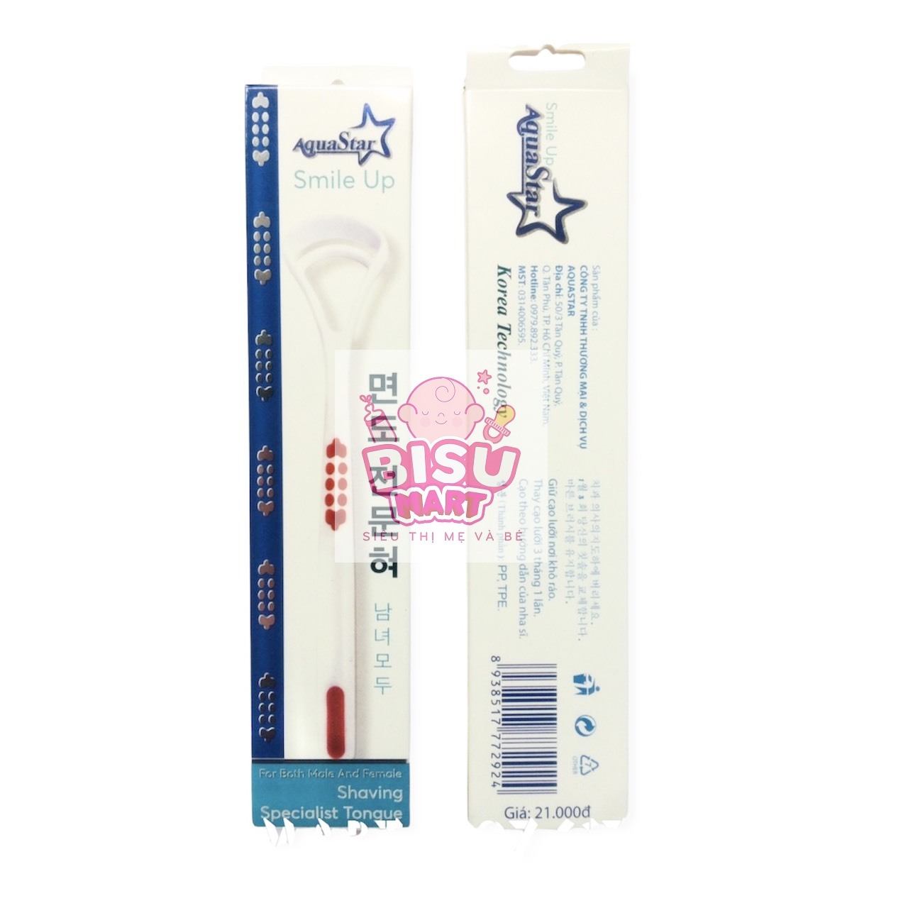 Tongue Scraper Aquastar Oral Care Tool