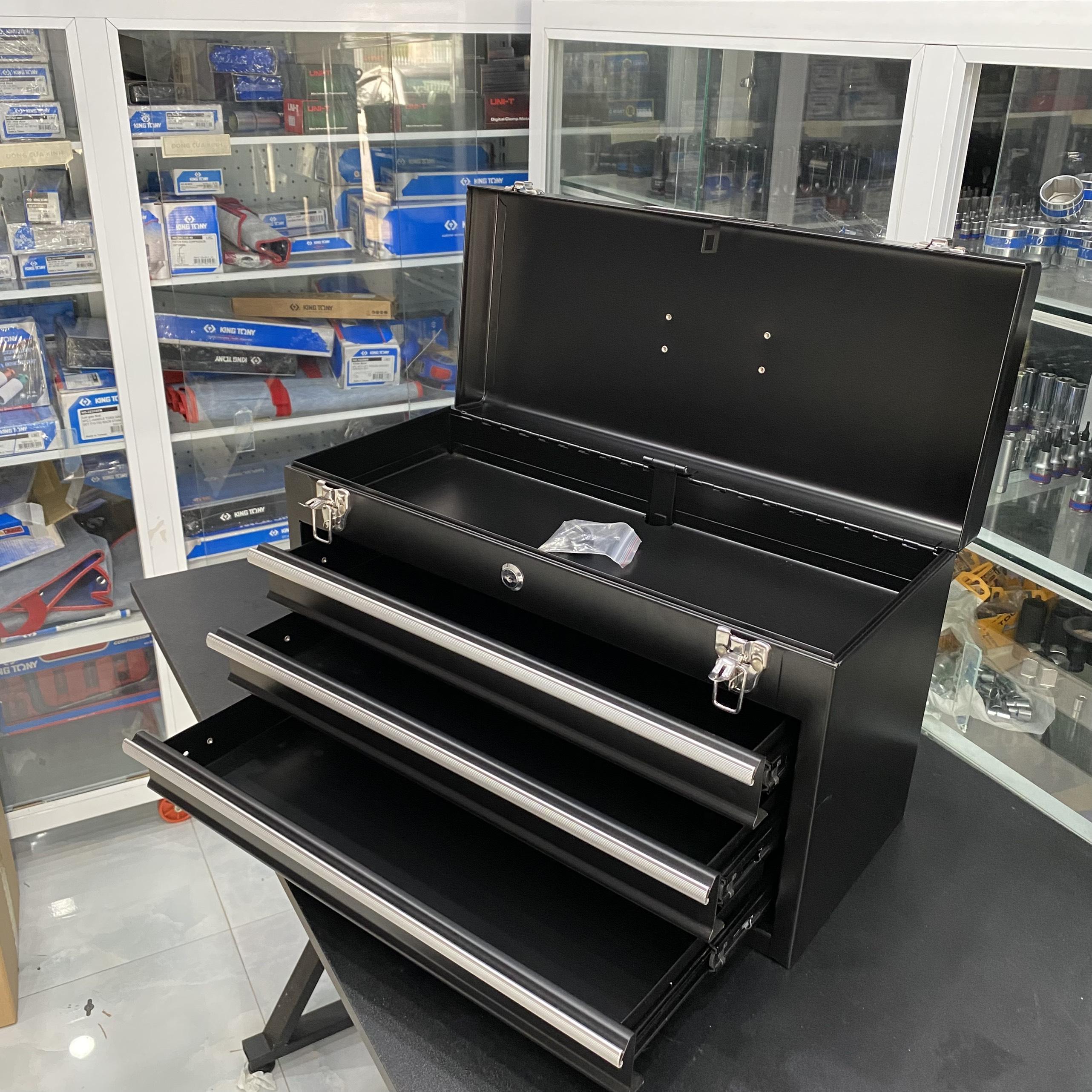 Thùng đồ nghề sắt 3 ngăn kéo STRONGER TOOL