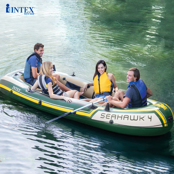 Thuyền hơi INTEX Seahawk đủ size từ 2-4 người, tải trọng tới 400kg, chính hãng bảo hành 12 tháng
