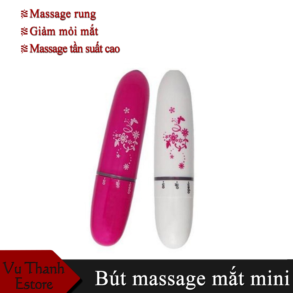 [HCM]Máy Mát Xa Mắt Mini Cầm Tay Chạy Bằng Điện giúp loại bỏ quầng thâm hiệu quả Máy mát xa mắt hiệu quả