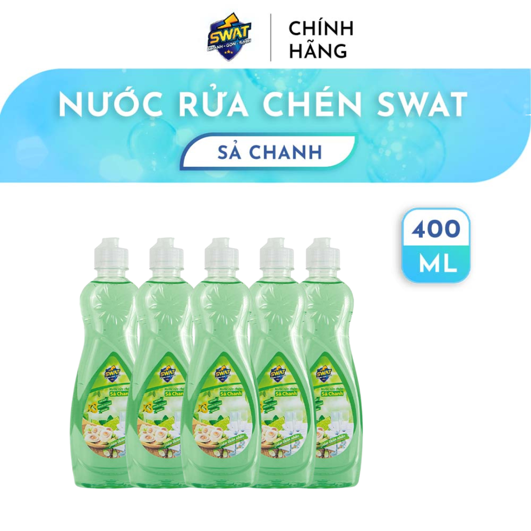 Nước Rửa Chén Swat Siêu Sạch 400Gr Nhỏ Gọn