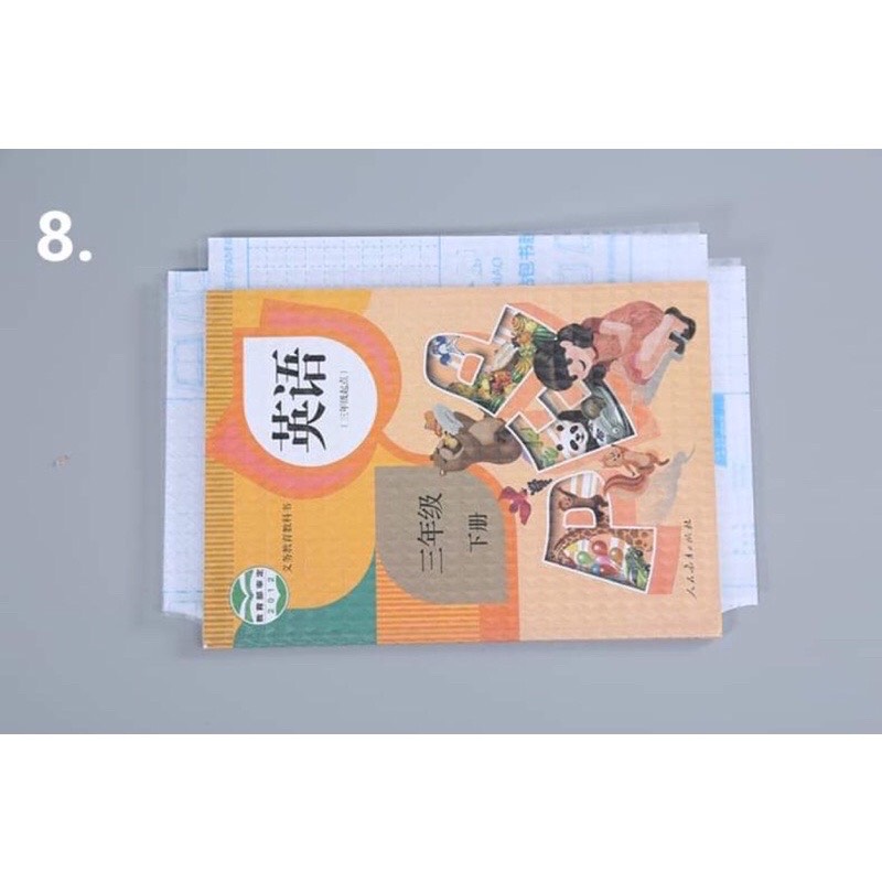 Set 10 Decal Bọc Sách Vở Cho Bé (tặng kèm nhãn vở)
