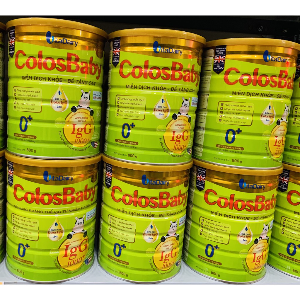 Sữa Colosbaby 1000IgG Gold 0+ 800g (Date tháng 03.2026)
