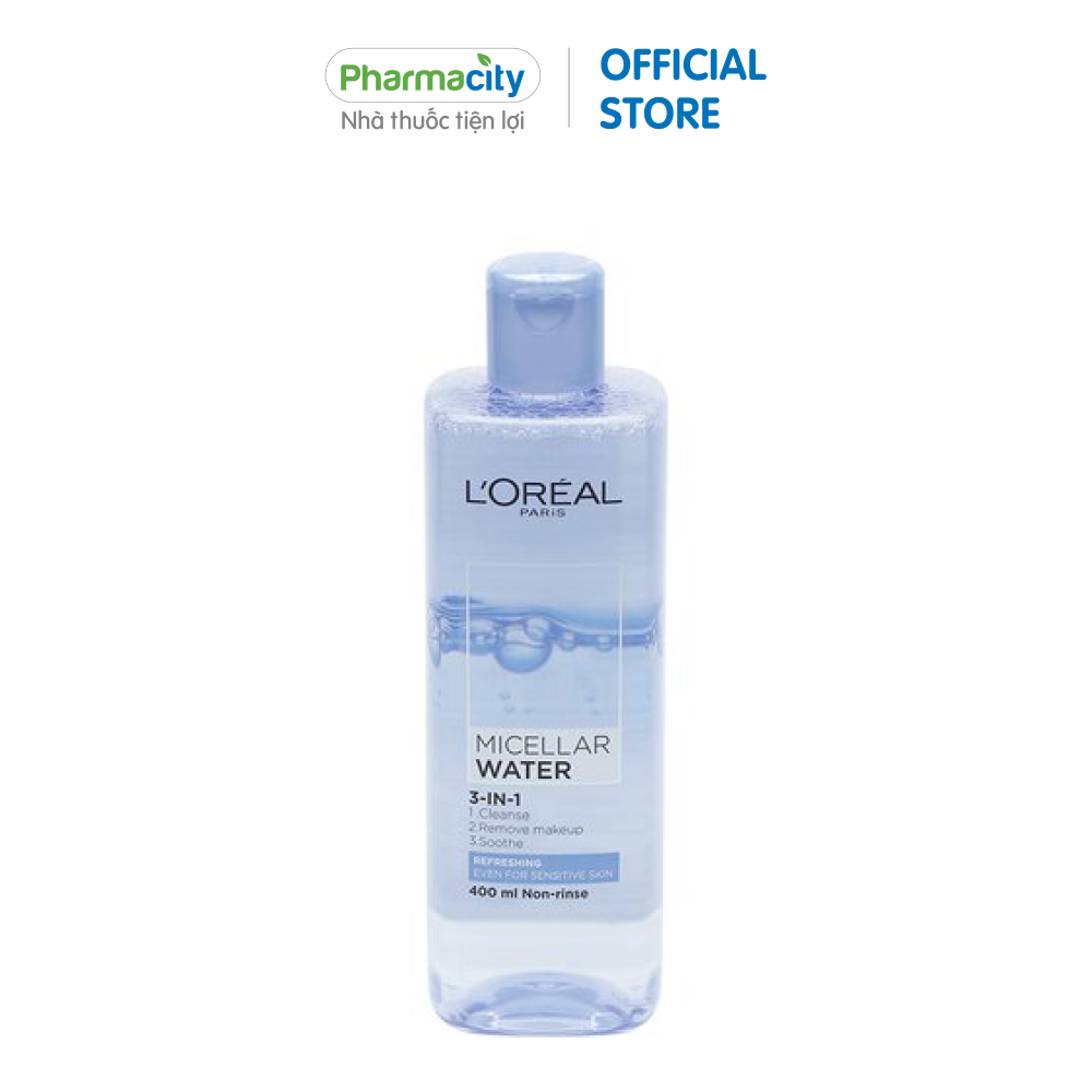 Nước tẩy trang tươi mát L'Oreal Micellar Water Refreshing (400ml)