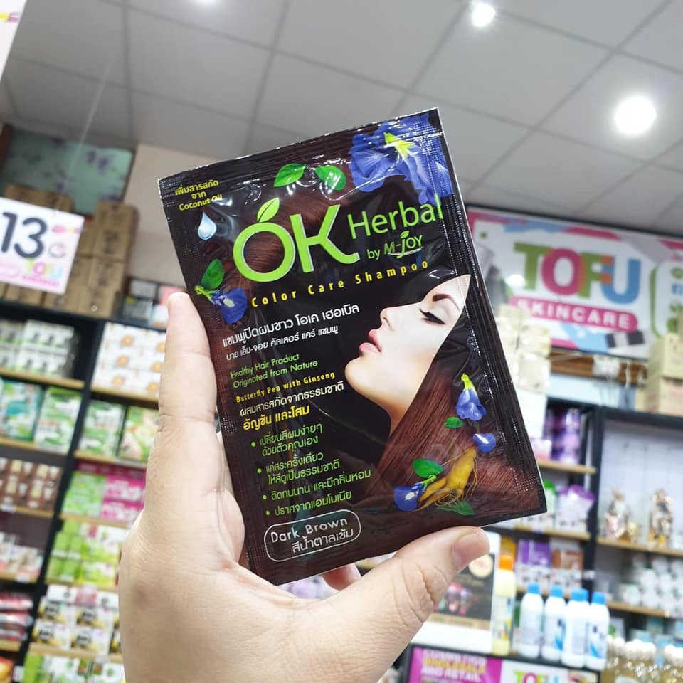 Gội nhuộm tóc OK HERBAL Thái lan