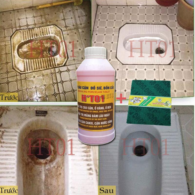 Nước tẩy bồn cầu HT01 cực mạnh,SẠCH BÓNG các thiết bị men sứ ,Bồn Cầu ố vàng,tẩy bồn rửa mặt,bồn tắm cực mạnh.