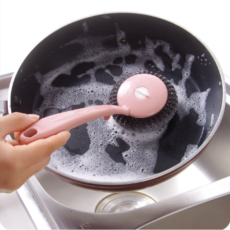 Cọ Xoong Nồi Miếng Rửa Chén Dĩa Có Tay Cầm