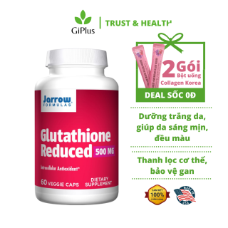 Viên Uống Trắng Da, Ngăn Ngừa Lão Hóa Jarrow Formulas Glutathione Reduced thumbnail