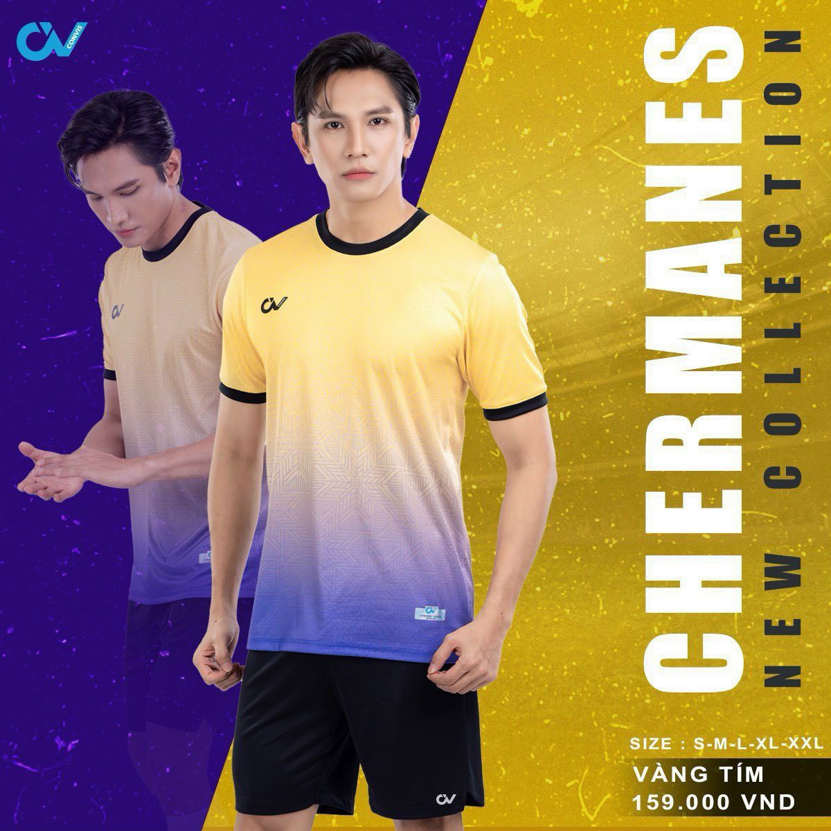 Quần áo bóng đá không logo CV Chermanes CÓ IN tên số