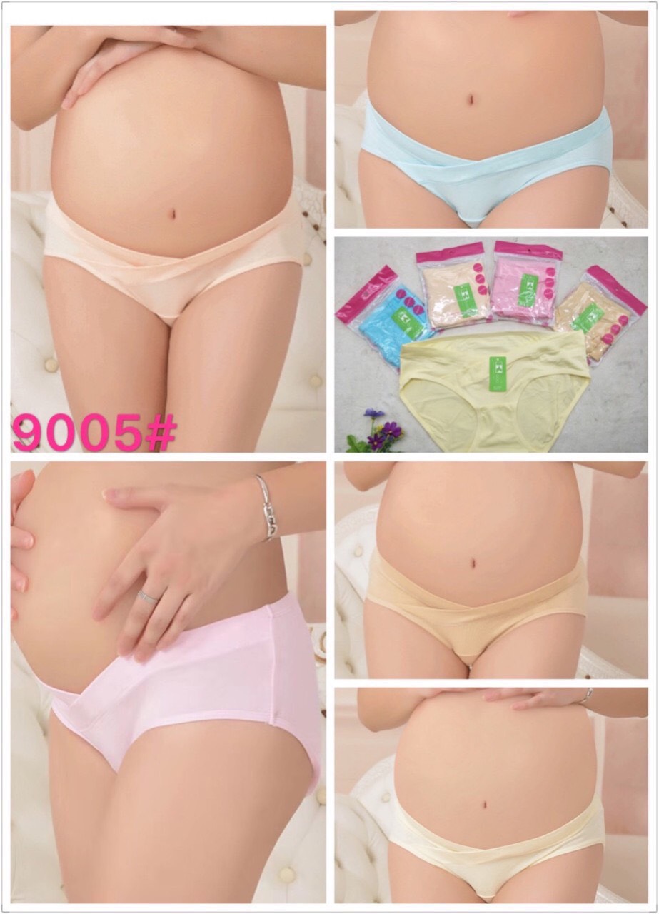 quần chip bầu chất cottong mềm mịn-nhiều mầu-túi zip
