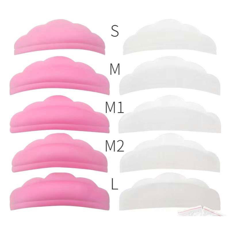 Trục uốn mi trong suốt với hồng 5 cặp