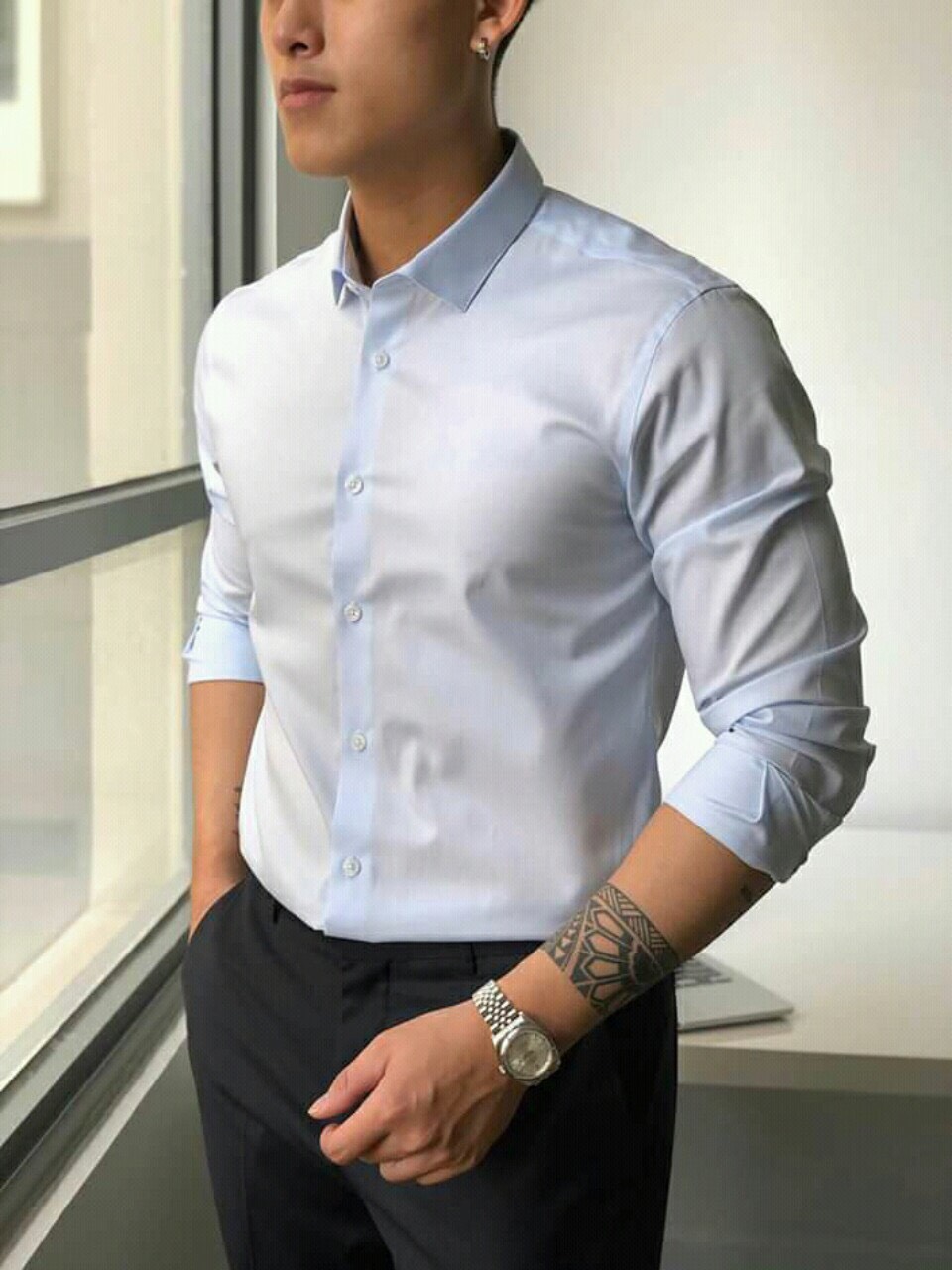 ÁO SƠ MI NAM DÀI TAY KIỂU DÁNG CÔNG SỞ HOT NHẤT