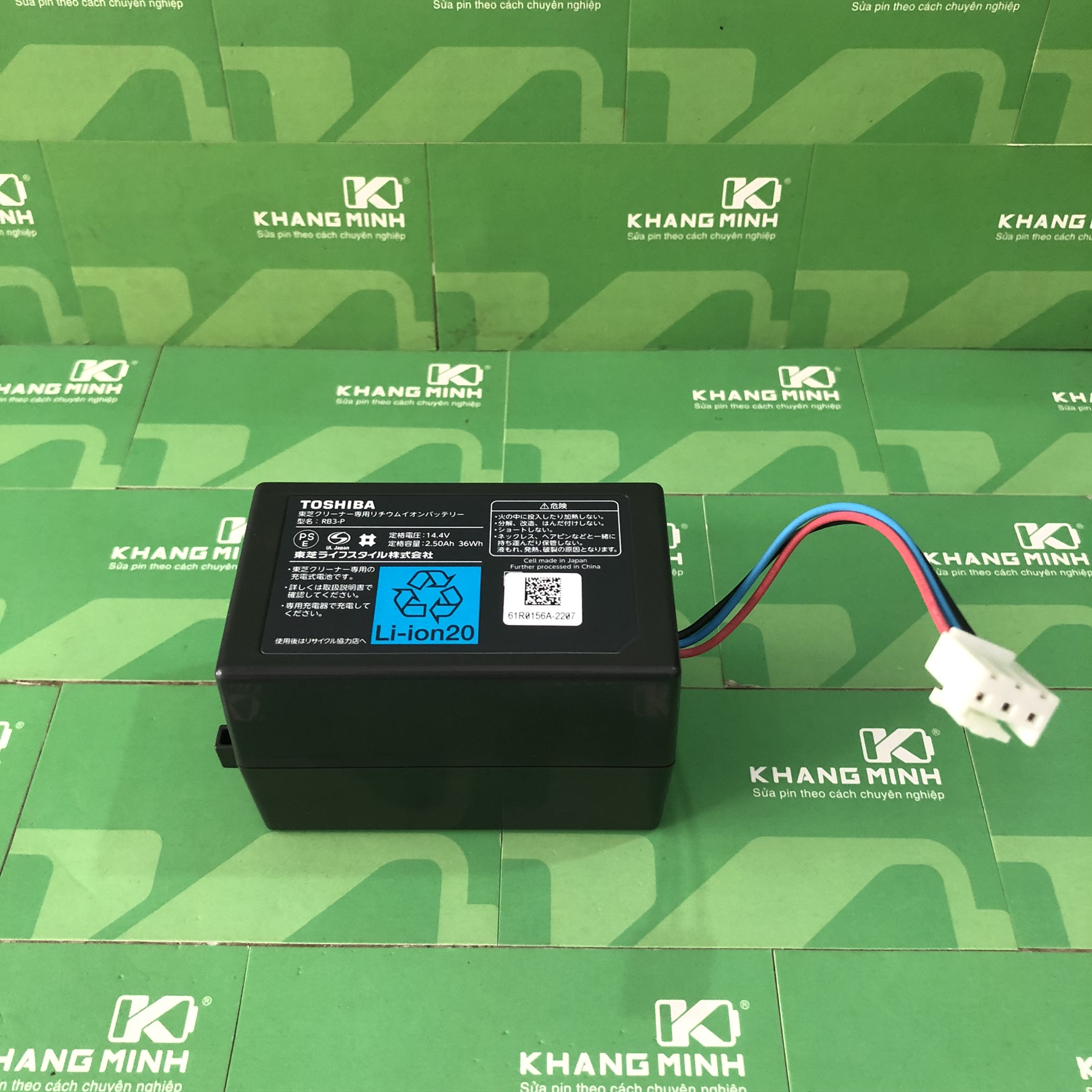 [HCM]Pin robot hút bụi Toshiba RVD RVS 14.4V Li-ion hàng theo máy