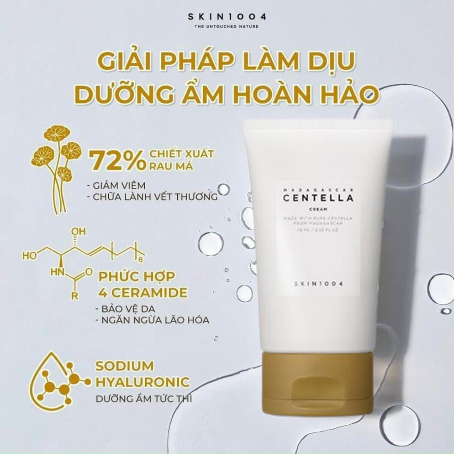 Kem dưỡng rau má Skin1004 Madagascar Centella Cream 75 ml