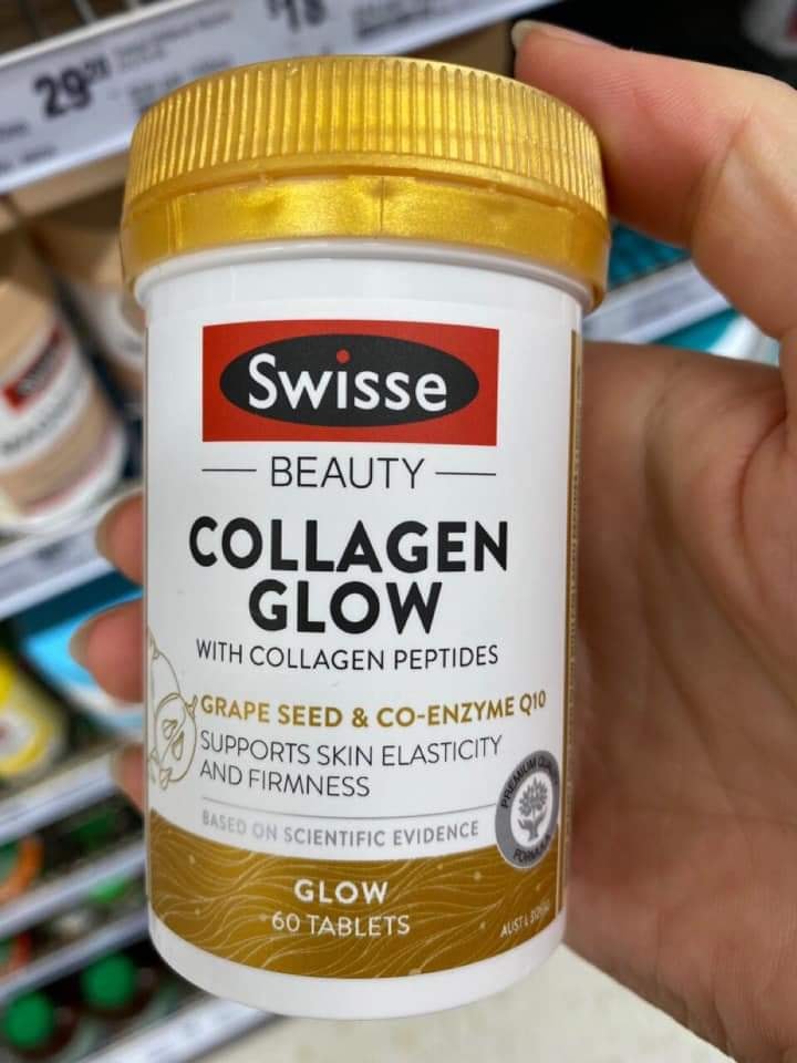 Collagen Glow Swisse - Trắng da 120 viên