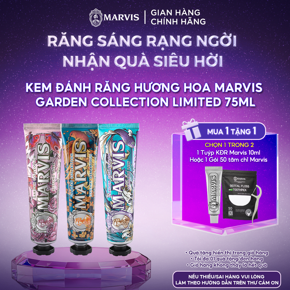 Kem Đánh Răng Marvis Dream Osmanthus 75ML