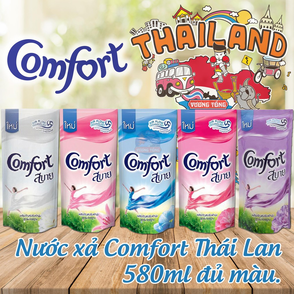 Túi Nước Xả Vải Comfort Thái Lan 580ml