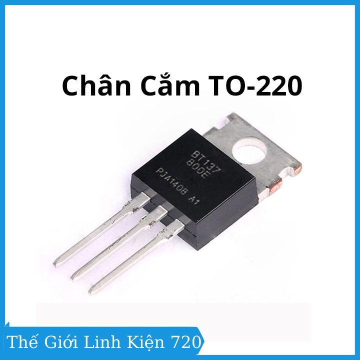 Triac bán dẫn bt137–600e to-252 / to-220 điện áp 600v 8a
