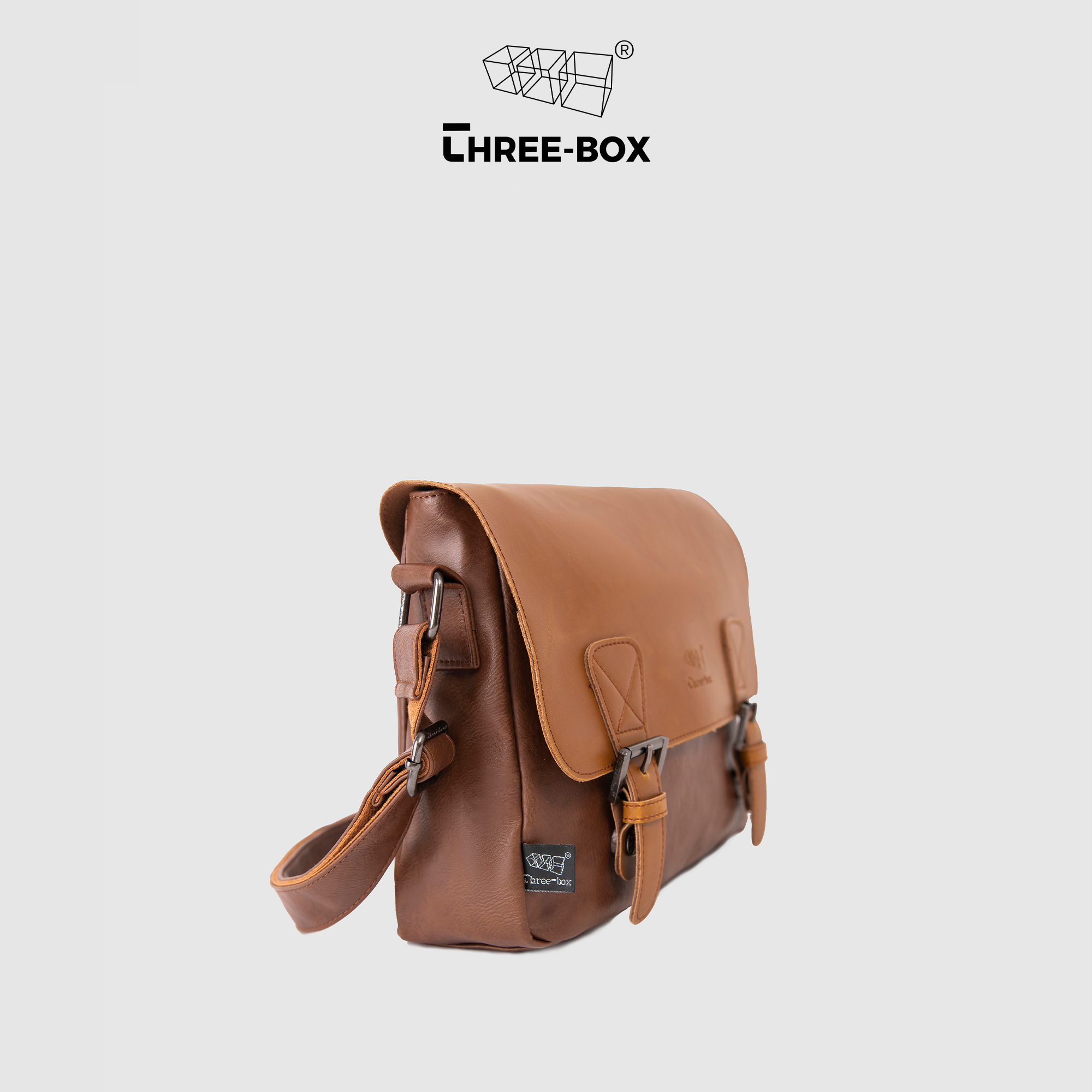 Cặp da đeo chéo cho ipad Unisex Three-box - MS3539