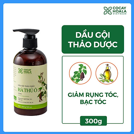 [HCM]Dầu Gội Thảo Dược Hà Thủ Ô Cocayhoala 300ml 2in1