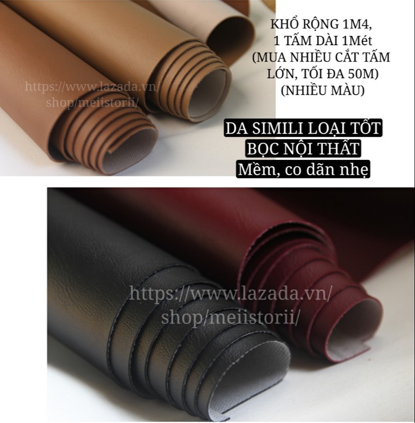 DA SIMILI CO DÃN 1.0MM LOẠI TỐT CHUYÊN BỌC NỘI THẤT (CHẤT DÀY)