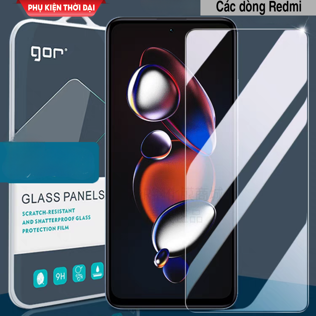 Cường lực Gor Redmi K30 / K30 5G / K30 Pro / K40 / K40 Pro / K40 Gaming / K40s / K50 / K50 Pro / K50 Ultra / K50 Gaming / K60 / K60 Pro trong suốt trơn mượt 9H / 2.5D