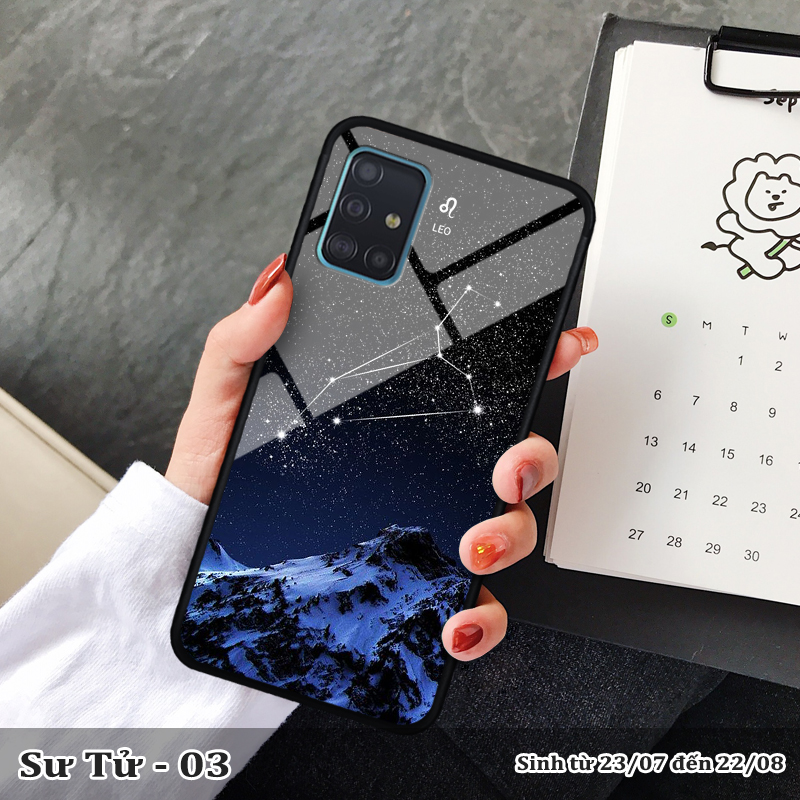 Ốp kính SAMSUNG A71 in cung hoàng đạo