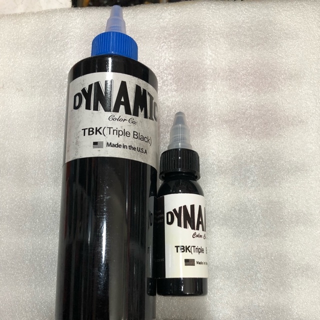 Mực Xăm đen Dynamic TBK Triple Black 30ml / 1oz chai chiết