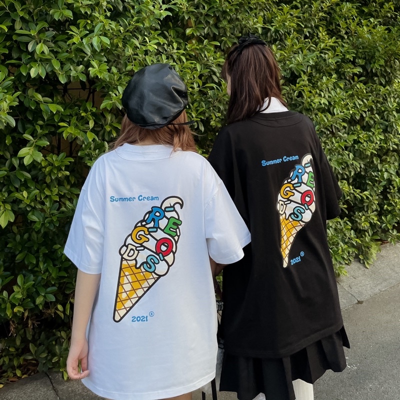 Áo Thun Ice cream REGODS Unisex Form Rộng ( TEE ICE CREAM )