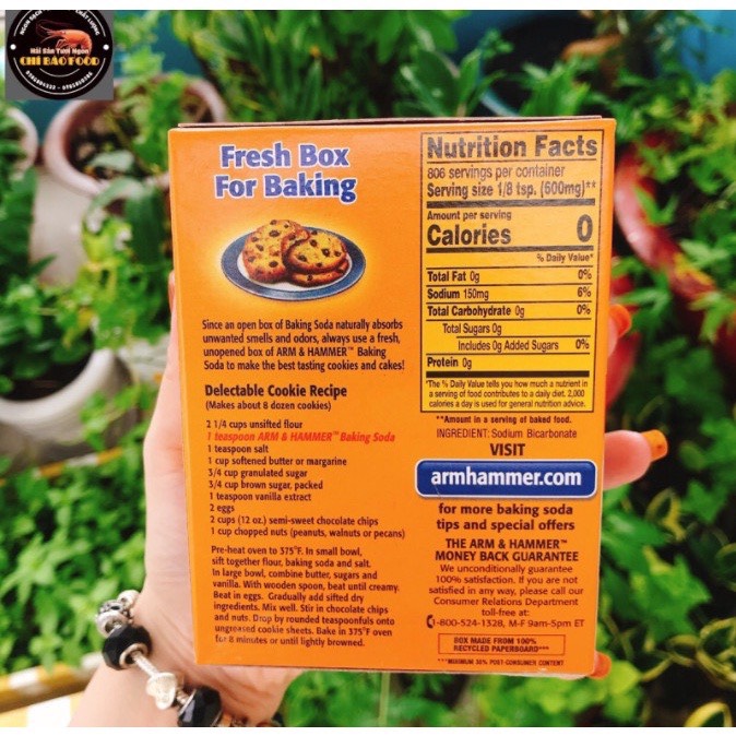 Bột Baking Soda 454g - Nhập khẩu từ Mỹ