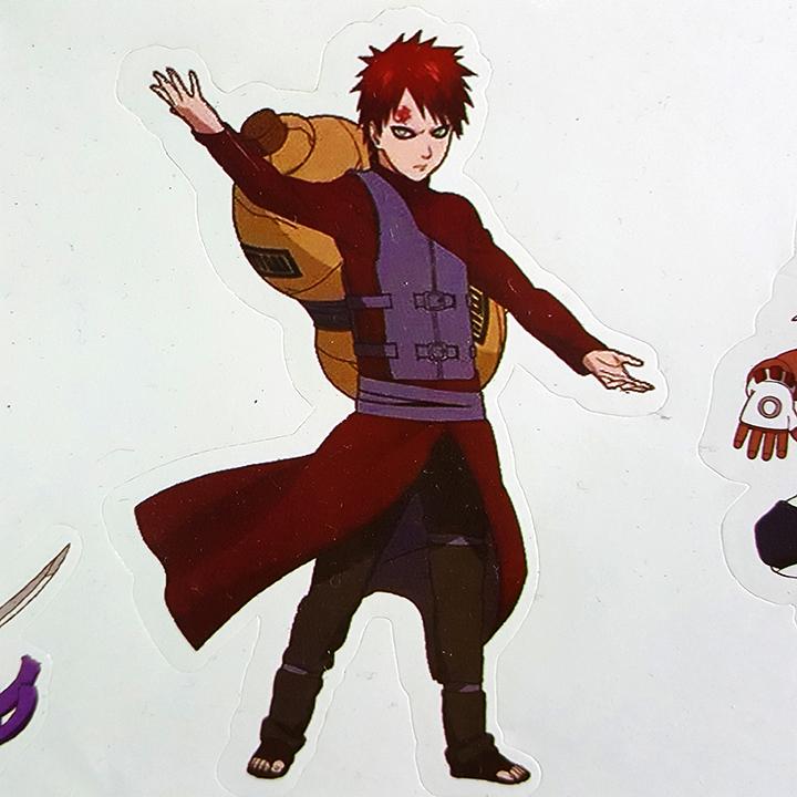 Tấm sticker dán chủ đề NARUTO ( kích thước 27cm x 37cm )