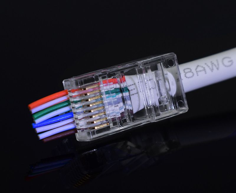 Hạt mạng RJ45 xuyên thấu túi 100 hạt
