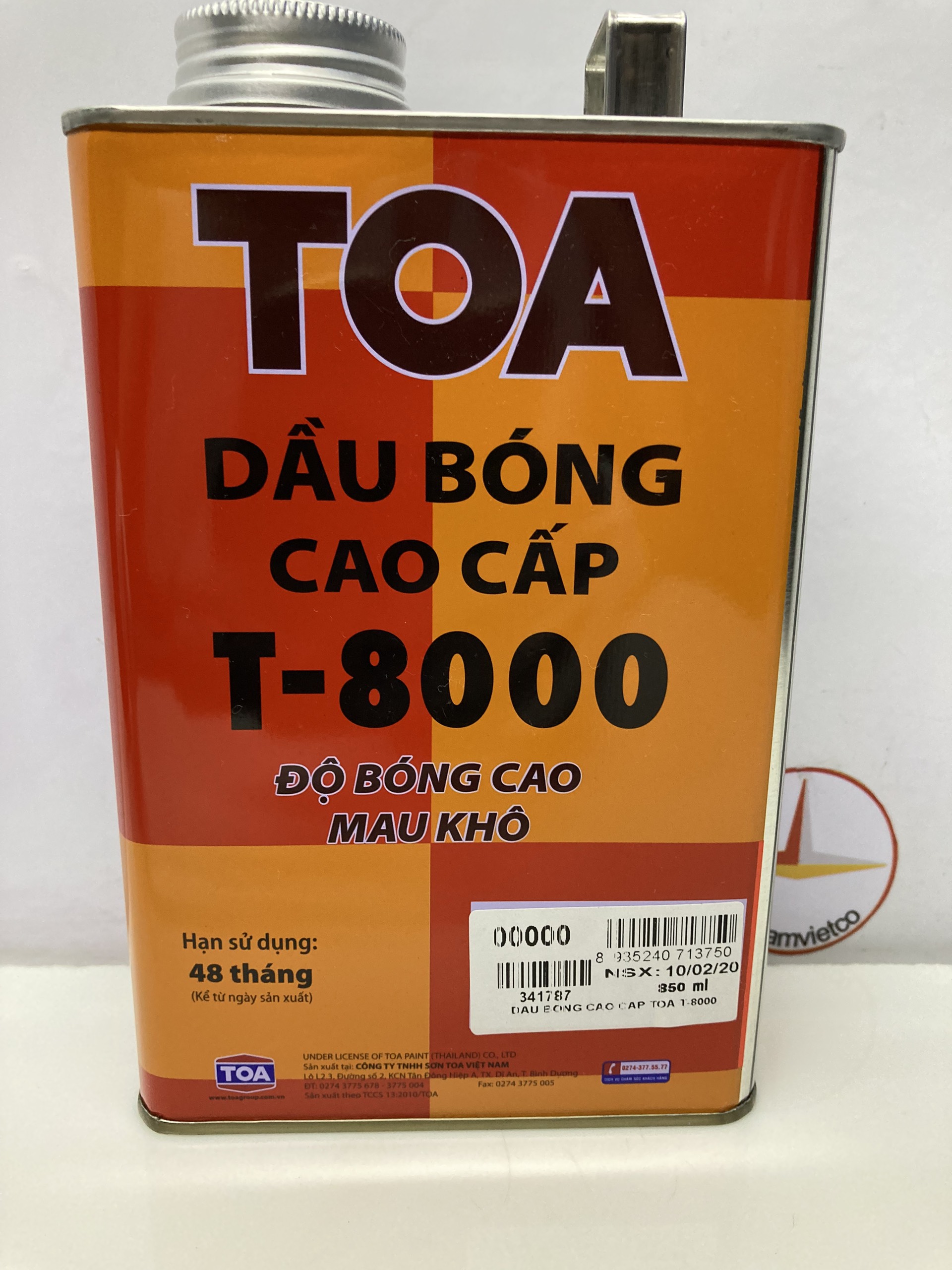 Dầu Bóng dùng cho gỗ  T8000 1KG