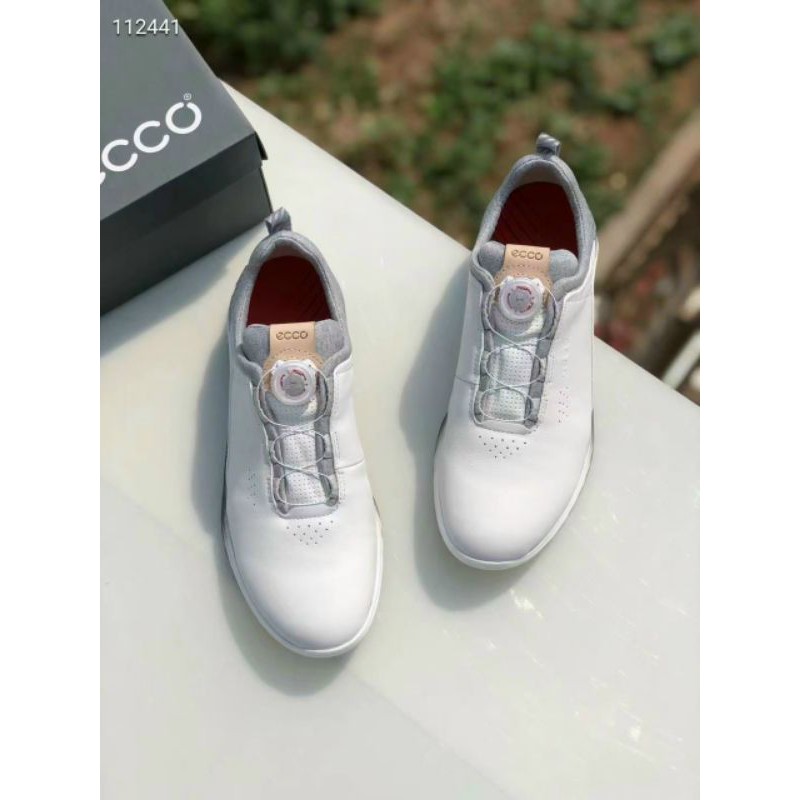 Giày ecco golf nhập khẩu Thailan - Nút vặn đế xanh.