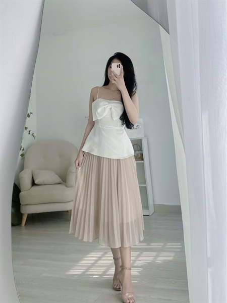 TIELA Áo kiểu hai dây nơ - Lola Top