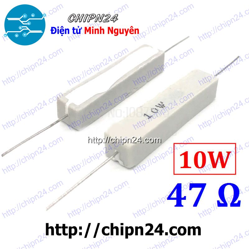 Điện trở sứ 47r 10w