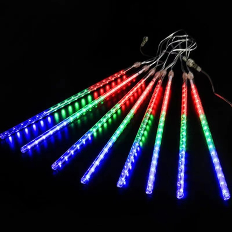 Đèn Led Thả Ngoài Trời Sao Băng Chùm [ 8 cây 50cm ]