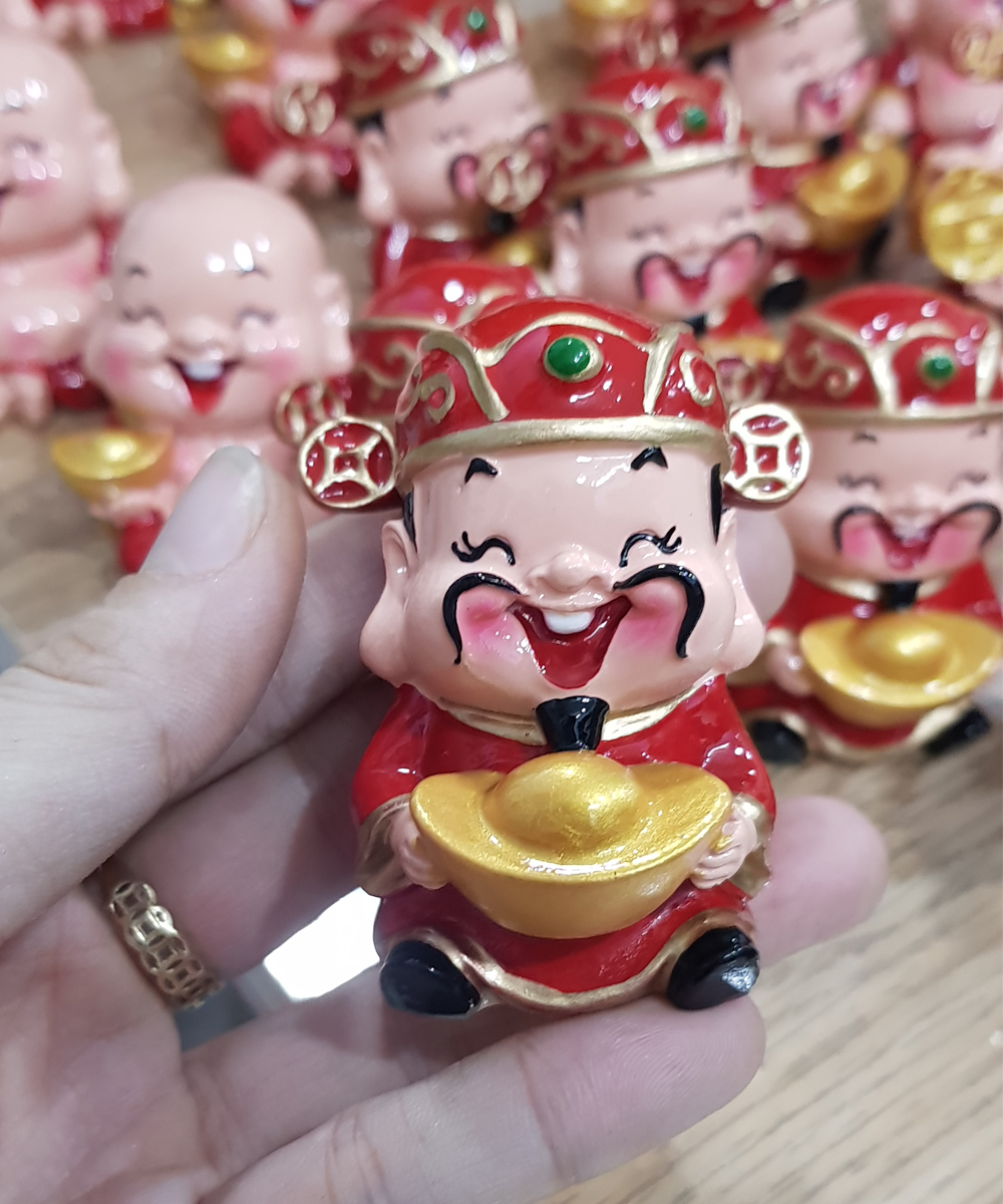 [HCM]Tượng chibi Thần Tài size 6cm chiêu tài - may mắn