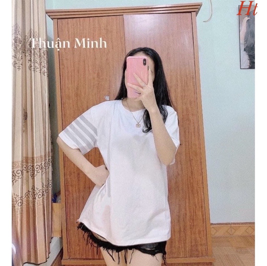Áo phông 4 sọc tay🆘 chất cotton Su